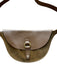 Banana Republic Brown Suede & Leather Front Flap Half Moon Crossbody Bag Brown / S