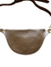 Banana Republic Brown Suede & Leather Front Flap Half Moon Crossbody Bag Brown / S