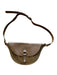 Banana Republic Brown Suede & Leather Front Flap Half Moon Crossbody Bag Brown / S