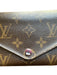Louis Vuitton Brown & Tan Coated Snap Closure Monogram Rectangle Wallets Brown & Tan