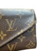 Louis Vuitton Brown & Tan Coated Snap Closure Monogram Rectangle Wallets Brown & Tan