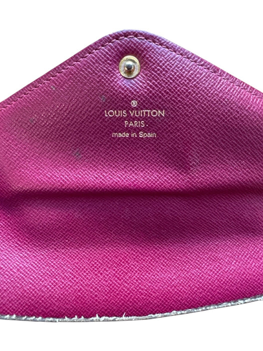 Louis Vuitton Brown & Tan Coated Snap Closure Monogram Rectangle Wallets Brown & Tan