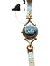 Dolce & Gabbana White & Gold Stainless steel Leather Gold Hardware Watchband White & Gold