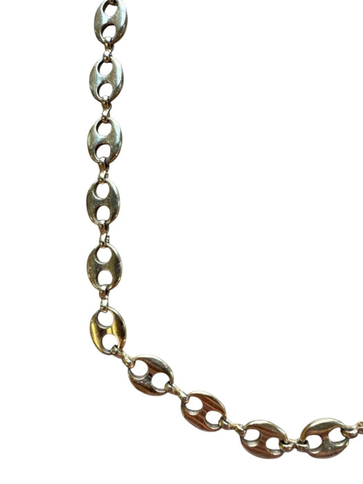 Emily McCarthy Gold Metal Oval Chain Necklace Gold