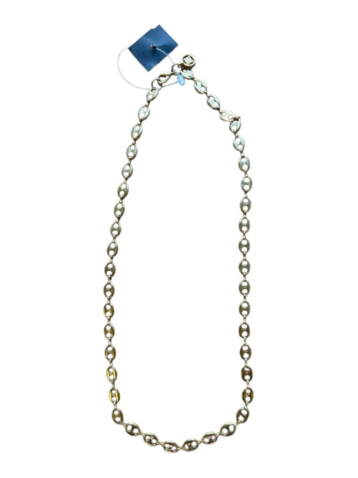 Emily McCarthy Gold Metal Oval Chain Necklace Gold