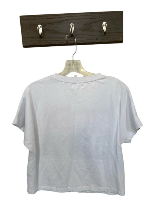 Stewart Simmons Size S White & Red Cotton Short Sleeve UGA Top White & Red / S