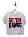 Stewart Simmons Size S White & Red Cotton Short Sleeve UGA Top White & Red / S