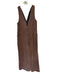 We The Free Size S Brown Vegan Leather Sleeveless Wide Leg Jumper Brown / S