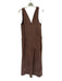 We The Free Size S Brown Vegan Leather Sleeveless Wide Leg Jumper Brown / S