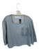L.F. Markey Size 4 Light Wash Cotton Long Balloon Sleeve Front Pocket Top Light Wash / 4