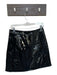 J. Crew Size 8 Black Faux Patent Leather Side Zip Mini Skirt Black / 8