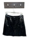 J. Crew Size 8 Black Faux Patent Leather Side Zip Mini Skirt Black / 8
