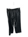 Hugo Boss Size 8 Black Vegan Leather High Waist Elastic Waist Wide Leg Pants Black / 8