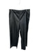Hugo Boss Size 8 Black Vegan Leather High Waist Elastic Waist Wide Leg Pants Black / 8