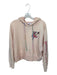 Daydreamer Size L Peach & Multi Cotton Long Sleeve Hoodie Peach & Multi / L