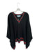 Tuckernuck Size One Size Black Red & Green Acrylic Batwing V Neck Sweater Black Red & Green / One Size