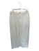 Asos Size 10 Off White Corduroy High Waist Slit Maxi Skirt Off White / 10