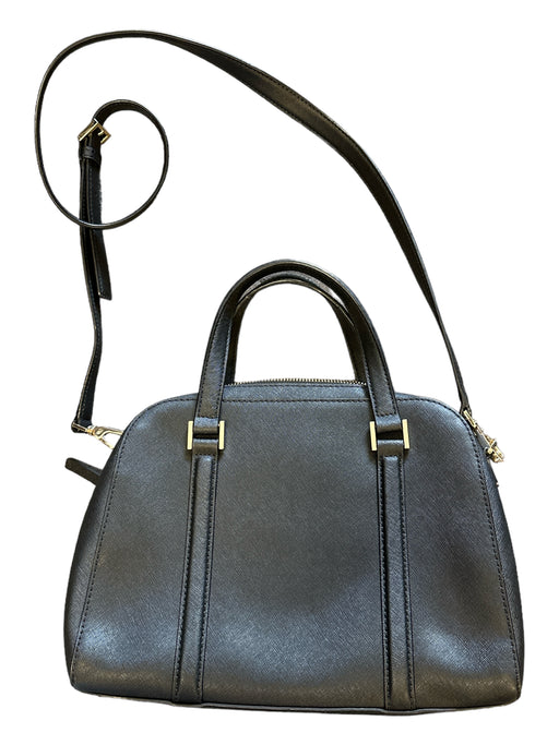 Kate Spade Black Leather Top Handles GHW Bag Black / M