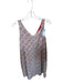 Size Est S White & Red Polyester Sleeveless Bulldog Dress White & Red / Est S