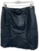 Worth Size 10 navy & gold Leather Studded Side Zip Pencil Skirt navy & gold / 10