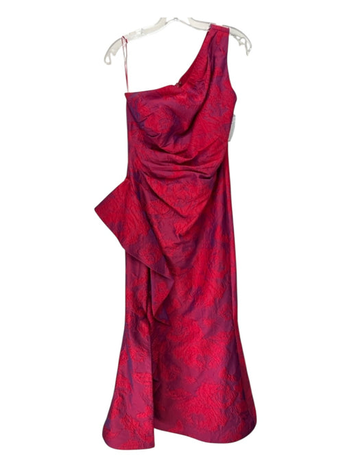 Rickie Freeman for Teri Jon Size 8 Red & Blue Polyester & Silk Two Tone Gown Red & Blue / 8