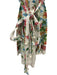 Farm Rio Size M White, Green, Pink Cotton Floral Abstract Button Down Romper White, Green, Pink / M