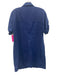 J Crew Size 6 Navy Linen Button Down 4 Pocket Collared short sleeve Dress Navy / 6