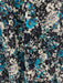 CCH Size S Blue, White, Navy Polyester Floral Abstract Elastic Cap Sleeve Dress Blue, White, Navy / S