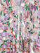 Banjanan Size 8 Pink, Red, Green Cotton Floral Short Sleeve Maxi Dress Pink, Red, Green / 8