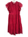 Ulla Johnson Size 2 Fuschia Pink Cotton Eyelet Cap Sleeve Dress Fuschia Pink / 2