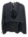 Athleta Size S Black Polyester Blend Bronze Hardware Zip Front Hood Jacket Black / S