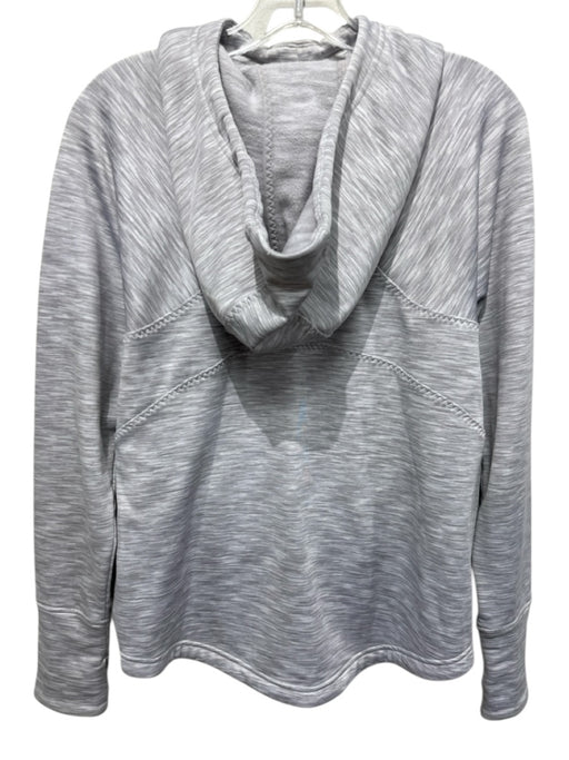 Athleta Size XS Grey Polyester Blend Heathered Long Sleeve Hood Jacket Grey / XS
