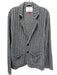 Mews Blue & White Cotton Blend Knit Patch Pocket 2 Button Men's Blazer Blue & White / L