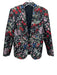 Love Binetti Size Est S Black & Multi Synthetic Jacquard Lapels Floral Blazer Black & Multi / Est S