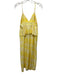 Future Collective Size 8 Yellow Rayon Blend V Neck Straps Maxi Zip Close Dress Yellow / 8