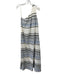 Pearl & Caviar Size XS/S White, Blue & Black Cotton Blend Gold Accents Dress White, Blue & Black / XS/S