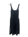 Rails Size XS Black Cotton Sleeveless Mixed Fabric Pockets Eyelet Dress Black / XS
