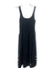 Rails Size XS Black Cotton Sleeveless Mixed Fabric Pockets Eyelet Dress Black / XS