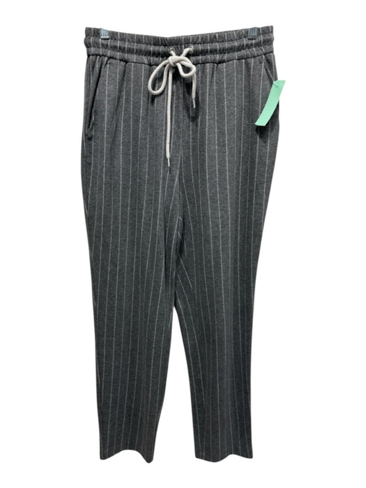 Joie Size XS Grey Rayon Blend Elastic Waist Striped drawsstring Pants Grey / XS