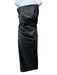 Paris Georgia Size XXS Black PU Leather Strapless Gathered Zip Close Maxi Dress Black / XXS