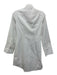 French Connection Size 0 White Cotton Blend Button Front Long Sleeve Dress White / 0