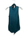 Simkhai Size XS Green Acetate Blend Tie Neck Sleeveless Mixed Fabric Top Green / XS