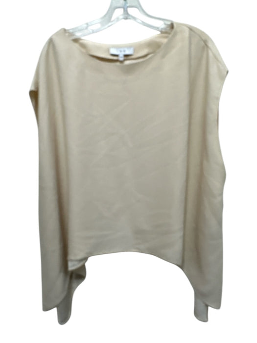 IRO Size 34 Off White Polyester Sleeveless Crepe Drape Top Off White / 34
