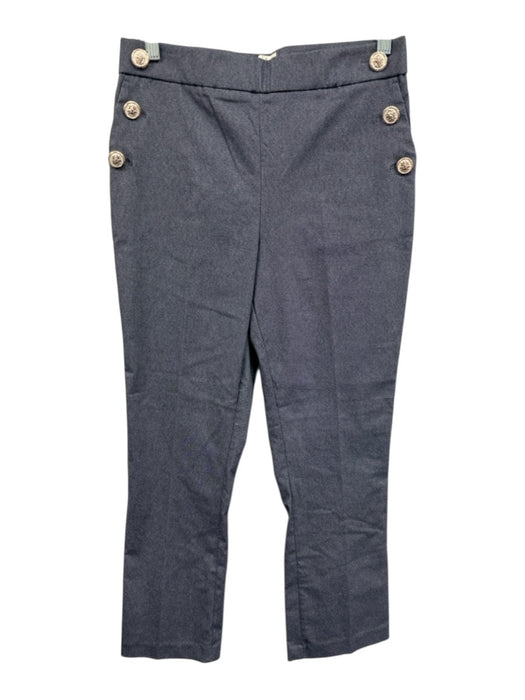 Joie Size XS Blue Cotton Blend Button Detail Pocket Trouser Pants Blue / XS