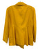 Escada Size 40 Yellow Silk One Button Lapels Double Breasted Patch Pocket Blazer Yellow / 40