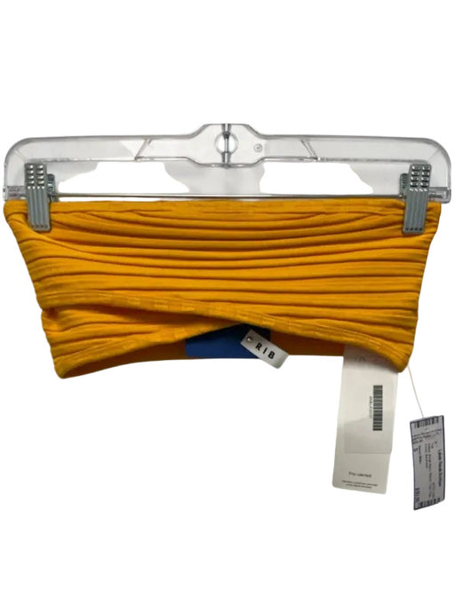 Simon Miller Size S Yellow Modal Blend Ribbed Tube Criss Cross Top Yellow / S