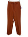 Moussy Size 0 Burnt Orange Poly Blend Zip & Button Pockets Trouser Pants Burnt Orange / 0