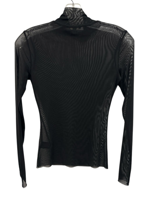 AFRM Size XS Black Poly Blend Mesh Long Sleeve Top Black / XS
