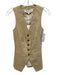 Veronica Beard Size 0 Beige Linen Blend Sleeveless Button Front Faux Pockets Top Beige / 0