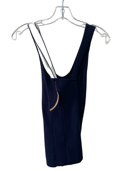 Etcetera Size XS Blue & White Viscose & Nylon Blend Knit Striped Sleeveless Top Blue & White / XS